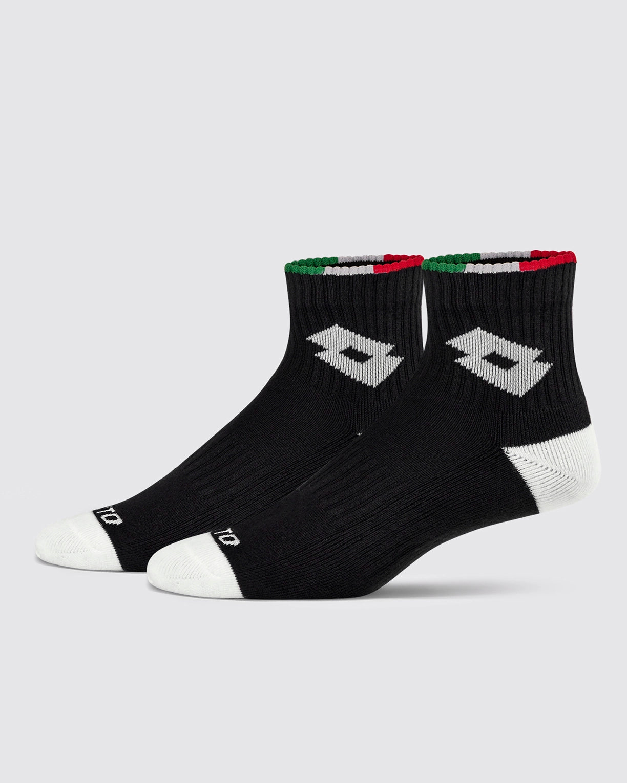 Unisex Lotto Lotto Kickoff Socks 2.0 Pack of 3 - Bright White, Black Beauty, Castle Rock Socks5