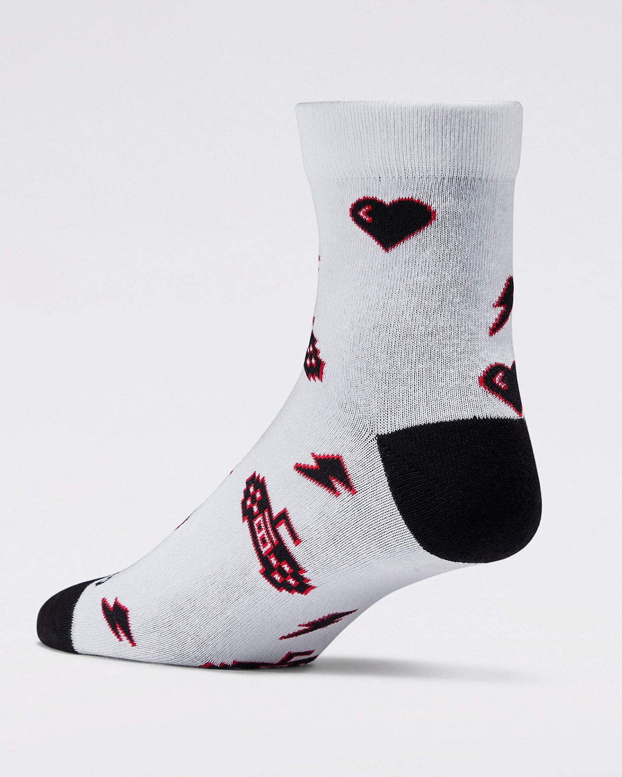 Unisex Lotto StreetPlay Socks 2.0 Pack of 2 - Gardenia & Black Beauty Socks2