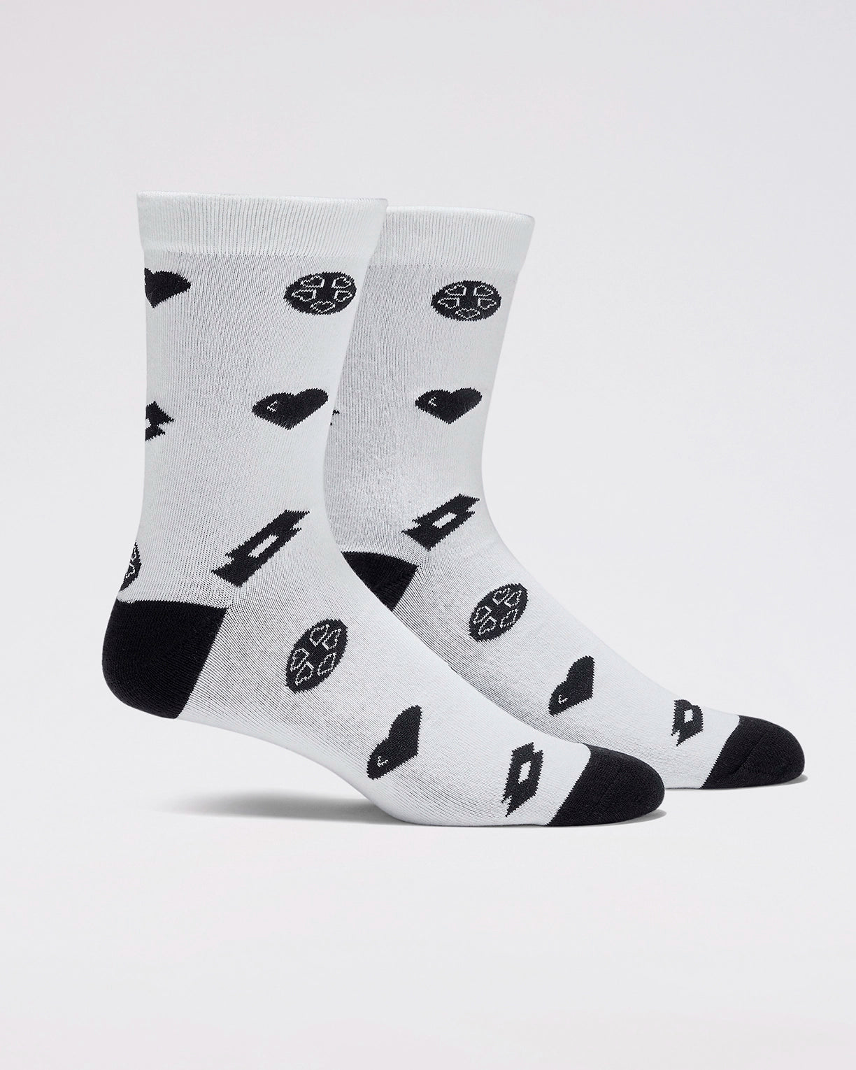 Unisex Lotto Courtline Socks 1.0 Pack of 2 - Gardenia & Black Beauty Socks1