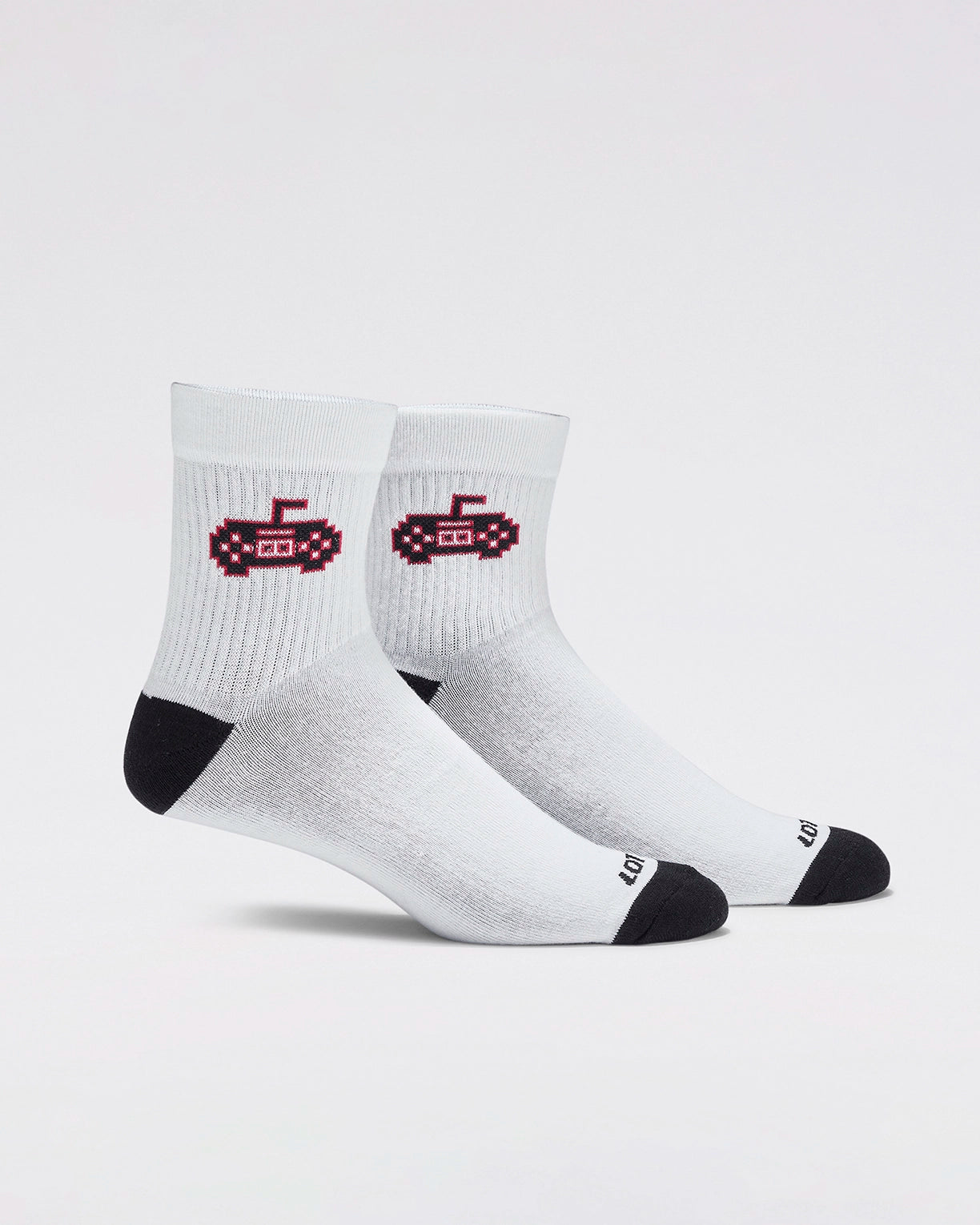 Unisex Lotto StreetPlay Socks 4.0 Pack of 2 - Gardenia & Black Beauty Socks1