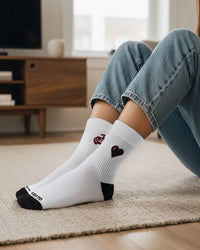 Unisex Lotto StreetPlay Socks 4.0 Pack of 2 - Gardenia & Black Beauty Socks