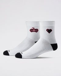 Unisex Lotto StreetPlay Socks 4.0 Pack of 2 - Gardenia & Black Beauty Socks 1