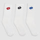Courtline Socks 1.0 White Mid-Crew - 3 Pairs - White