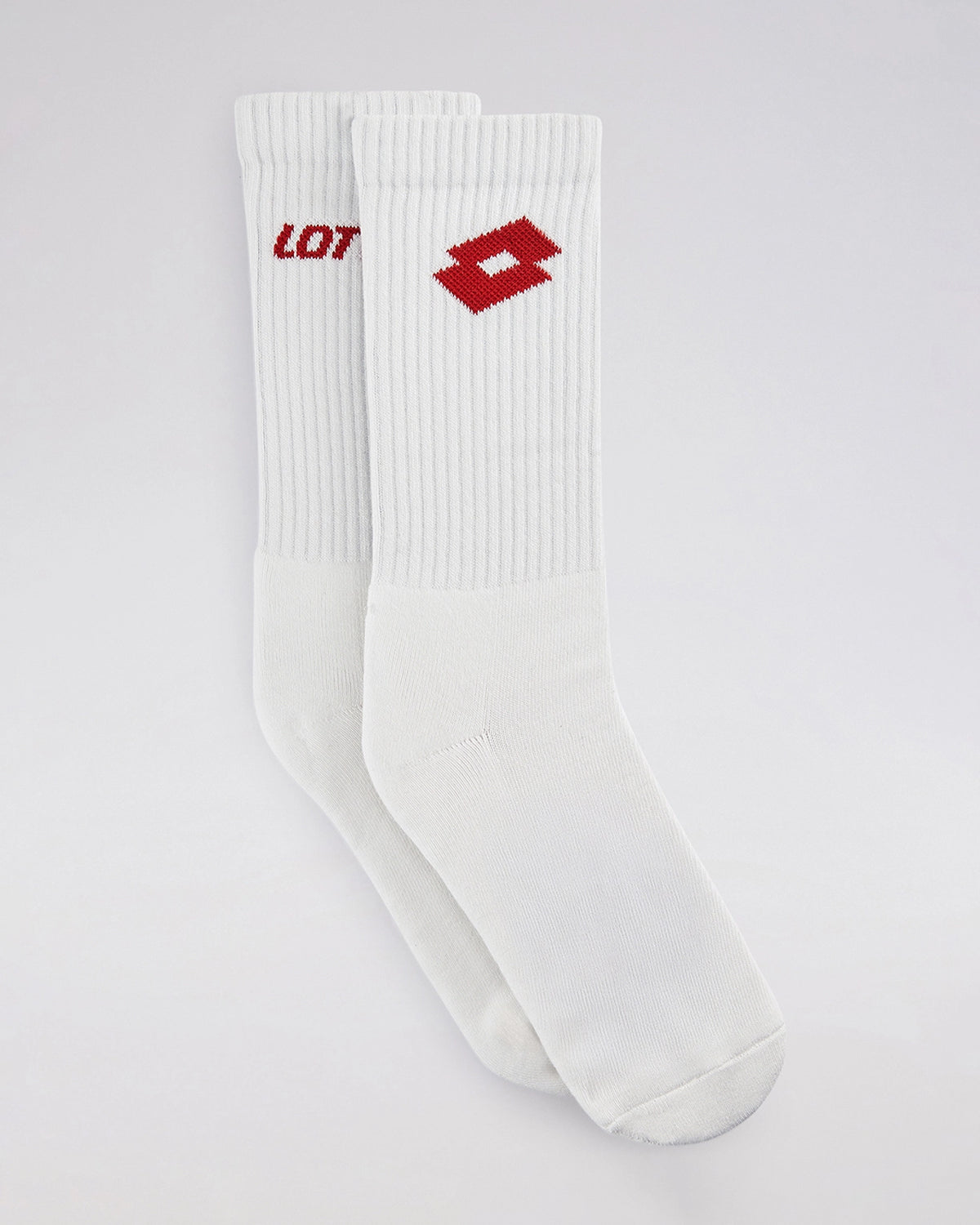 Unisex Lotto Courtline Socks 1.0 White Mid-Crew - 3 Pairs - White Socks2