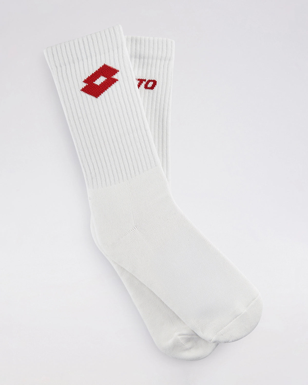 Unisex Lotto Courtline Socks 1.0 White Mid-Crew - 3 Pairs - White Socks3