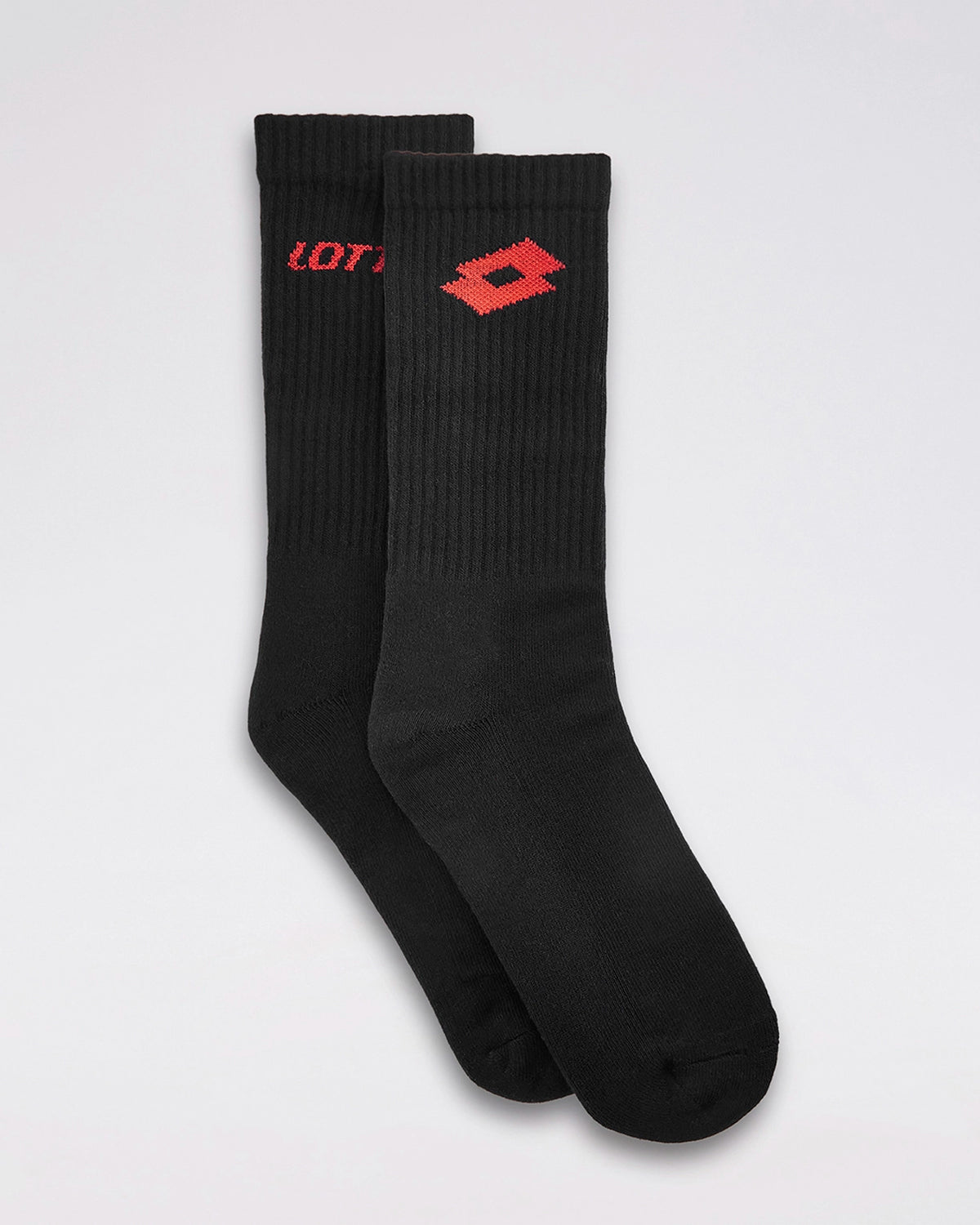 Unisex Lotto Courtline Socks 1.0 Black Mid-Crew - 3 Pairs - Black Socks2