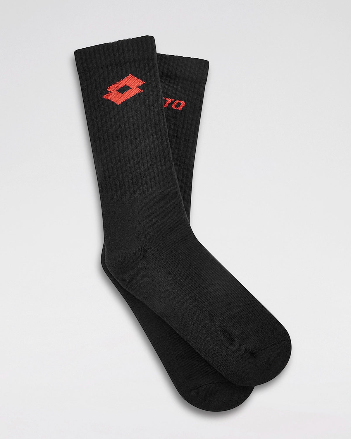 Unisex Lotto Courtline Socks 1.0 Black Mid-Crew - 3 Pairs - Black Socks3