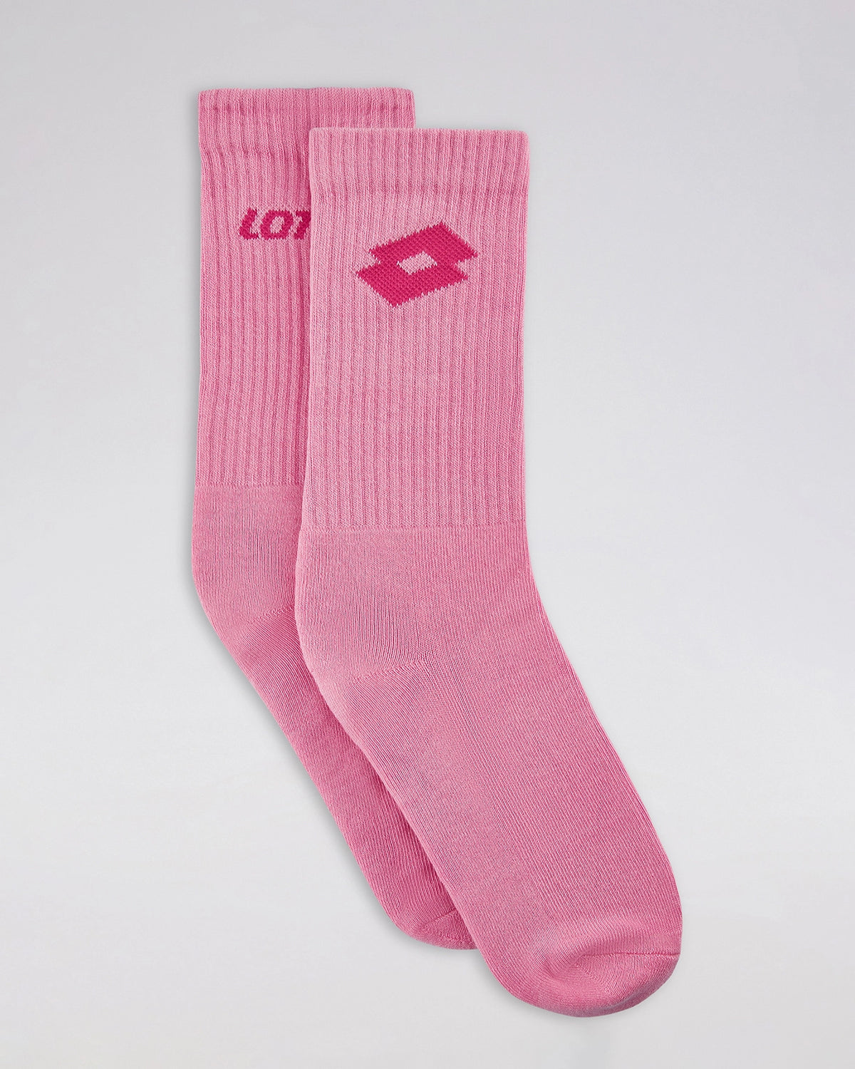 Unisex Lotto Courtline Socks 1.0 Assorted Mid-Crew - 3 Pairs - Black, White & Pink Socks2