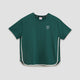 Courtline Colour Block Tee - Evergreen