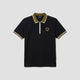 Courtline Zip Polo - Black Beauty
